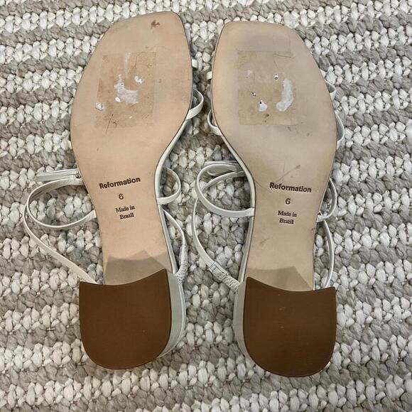 Reformation Elodie Bow Block Heel Sandals - Picture 5 of 7